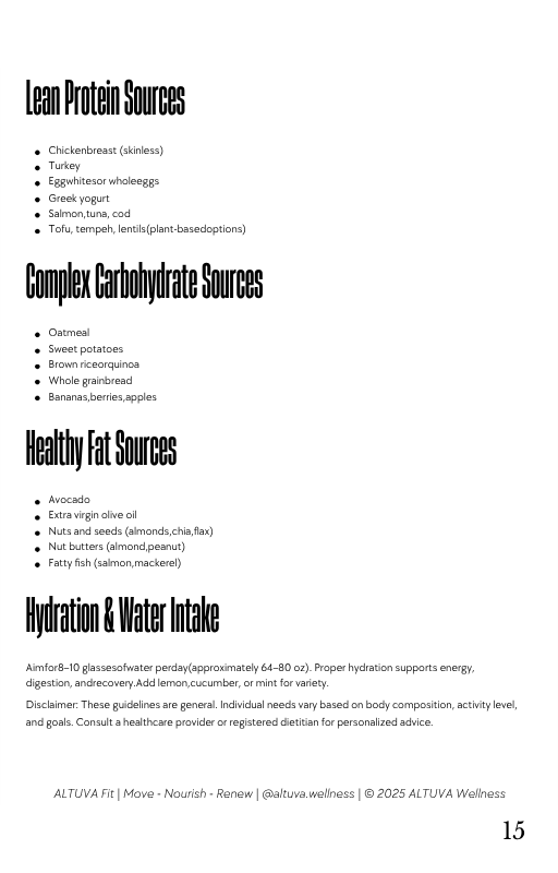 ALTUVA Fit — The Foundational Sprint (Digital Guide)