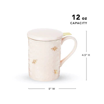 Hello Beautiful Bee Tea Infuser Mug — Sacred Space Limited Edition ...