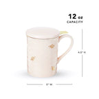 Hello Beautiful Bee Tea Infuser Mug — Sacred Space Limited Edition